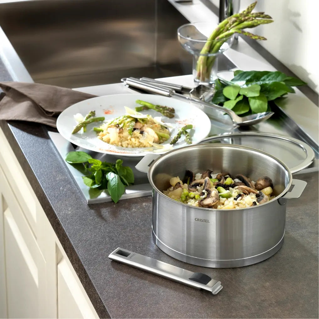 Cristel 13-Piece Stainless Steel Cookware Set