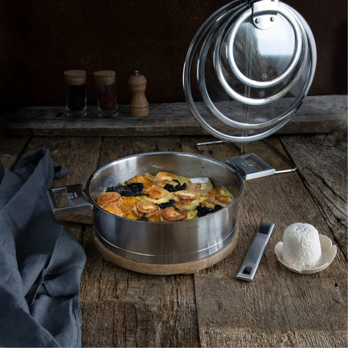 Cristel 7-Piece Stainless Steel Cookware Set