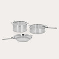 Cristel 7-Piece Stainless Steel Cookware Set