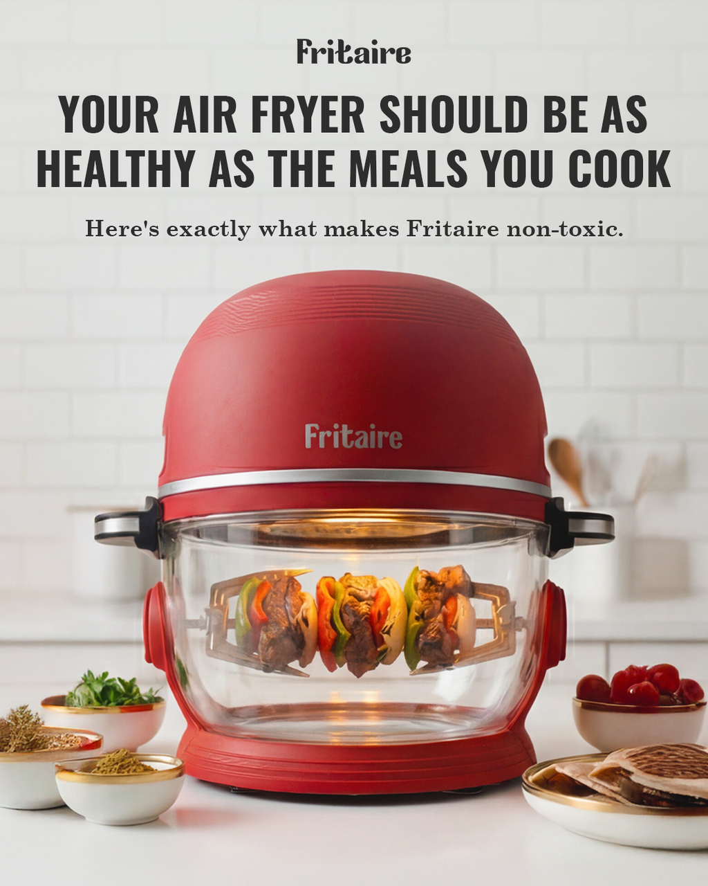 Fritaire Self-Cleaning Air Fryer — Sage Green