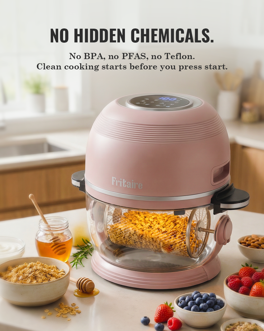 Fritaire Self-Cleaning Air Fryer — Sage Green