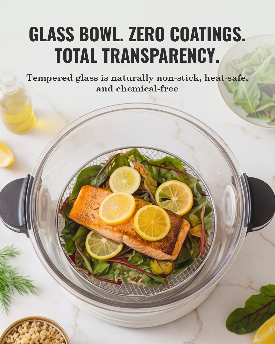 Fritaire Self-Cleaning Air Fryer — Sage Green