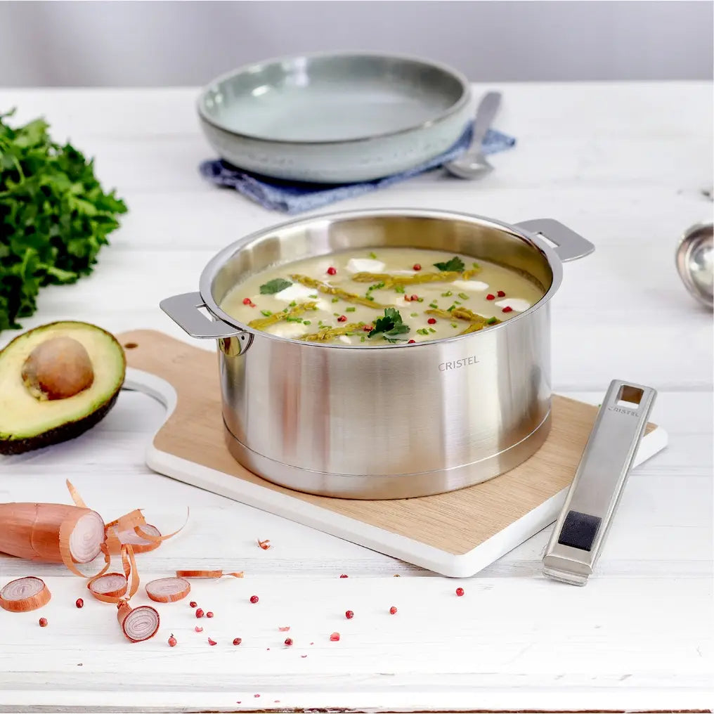 Cristel Stainless Steel Saucepan With Lid