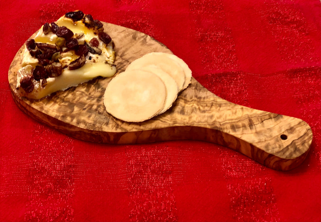 Olive Wood Cutting Board With Handle
