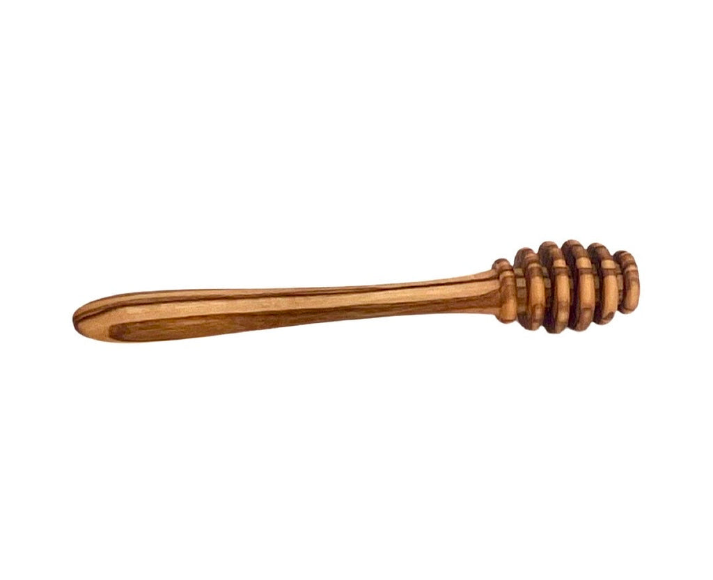 Olive Wood Honey Pot With Dipper