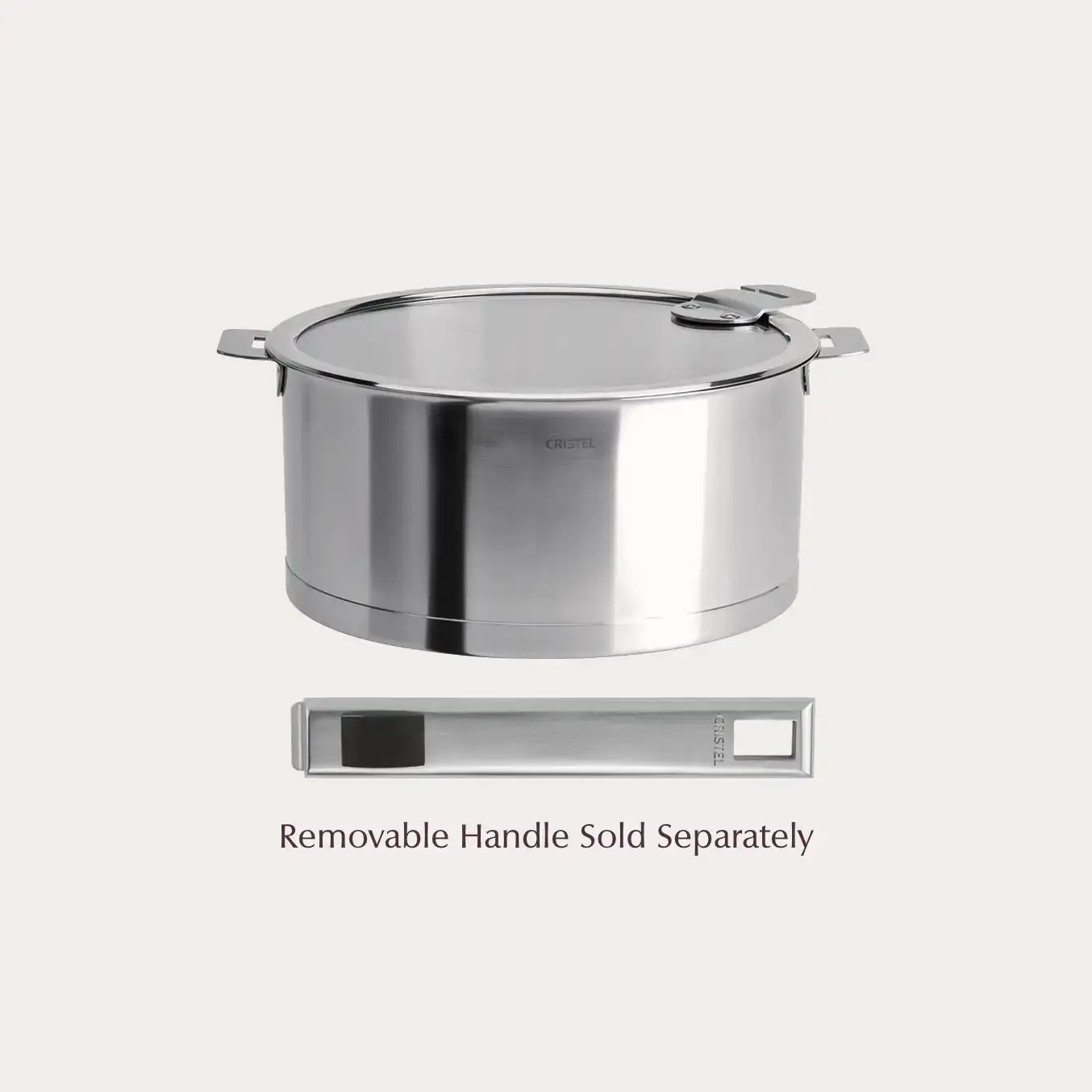 Cristel Stainless Steel Saucepan With Lid